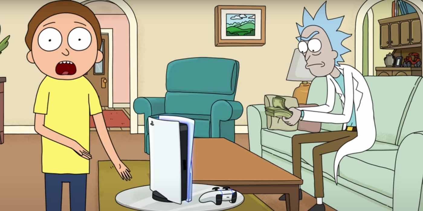 Rick y Morty promocionan PlayStation 5