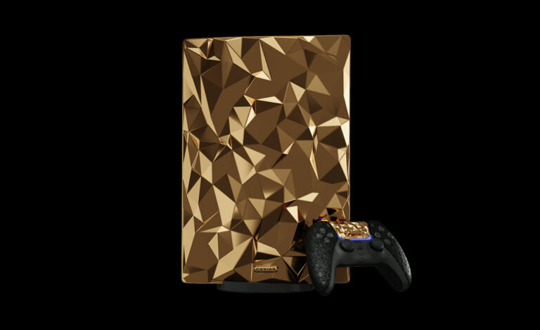 PlayStation 5 lanzará Golden Rock, consola de 20 kg de oro de 18 quilates