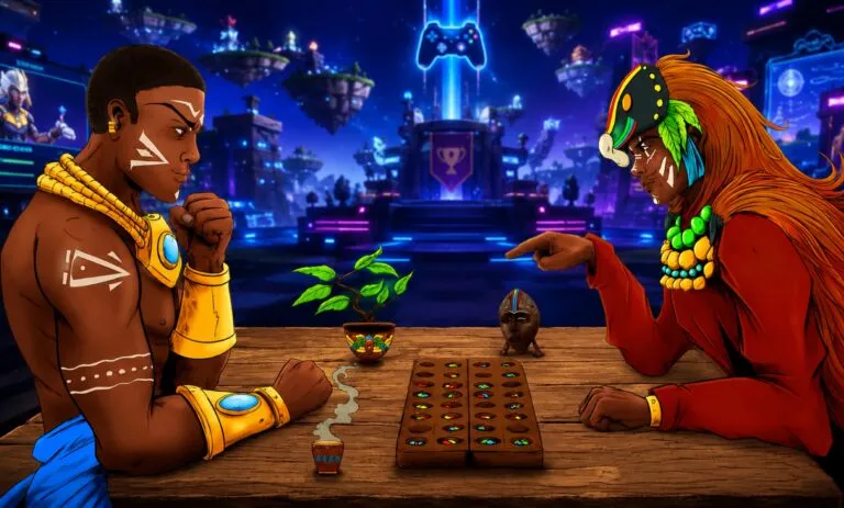 Gaming en África con jugadores, smartphones y economía digital en expansión.