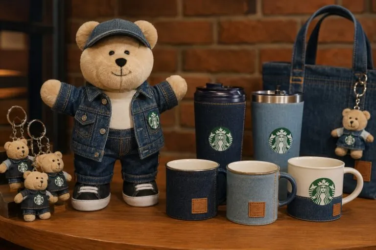 Starbucks Denim con Bearistas, tazas y termos de edición especial disponibles mediante importación a México
