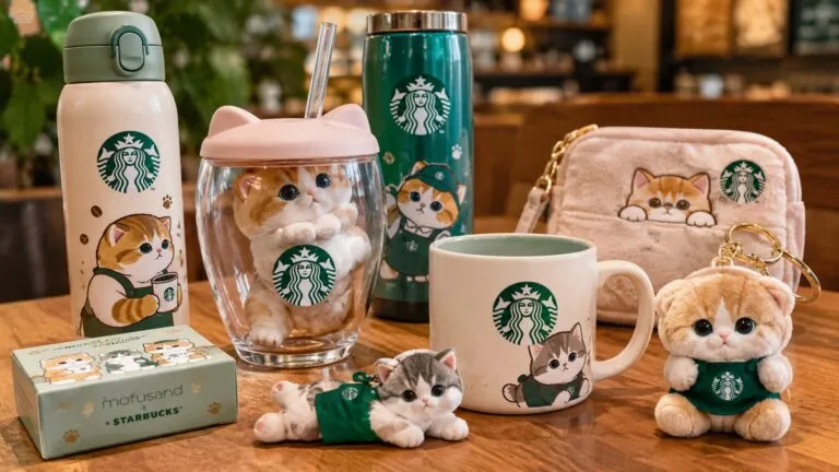 Starbucks x Mofusand presenta vasos, termos y accesorios de gatitos en Singapur