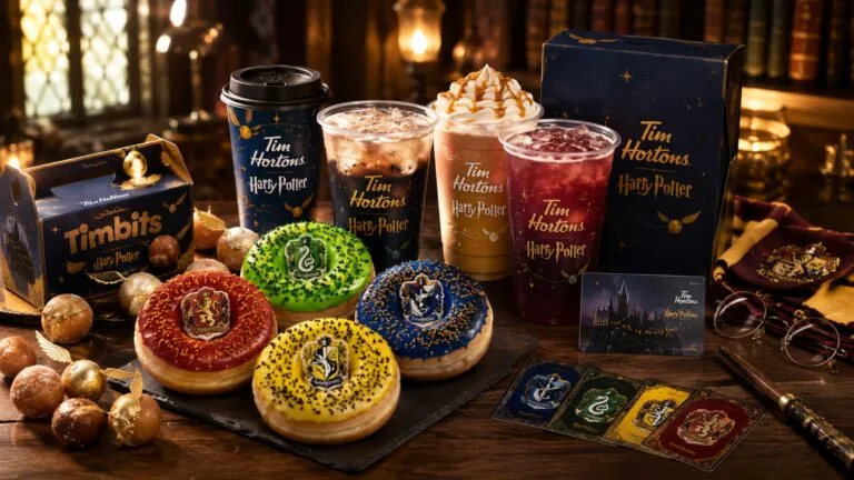 Colección Tim Hortons Harry Potter con donas y bebidas temáticas presentada en Canadá