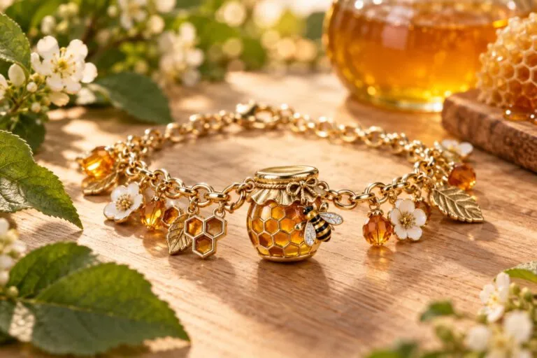 Charm de Winnie Pooh con baño de oro de 14 quilates y detalles esmaltados presentado para celebrar sus 100 años.